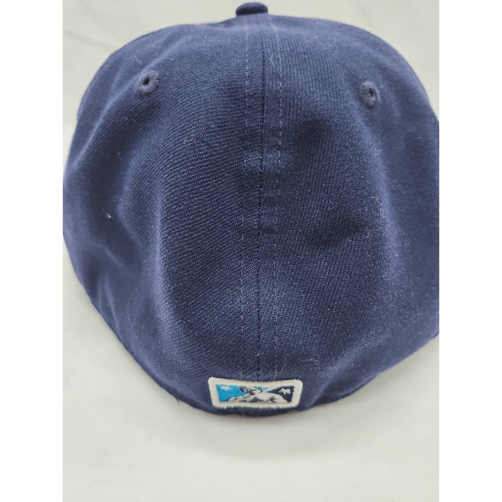 Everett AquaSox Hat New Era 59FIFTY Frog MiLB Fitted Cap 7 7/8 Navy - Picture 4 of 6
